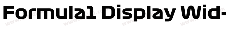 Formula1 Display Wid字体转换 Formula1 Display Wid字体转换